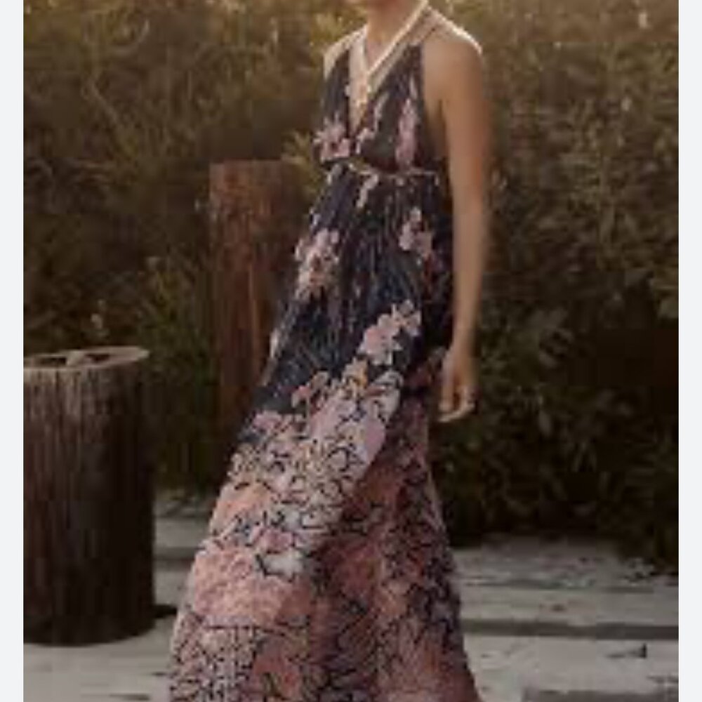 Anthropologie Sheer Cut-Out Maxi Dress - Picture 4 of 14